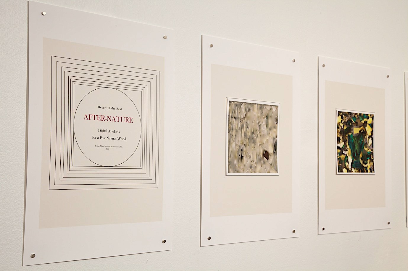 Proof pages from After-Nature. Reset Residency installation, Perth Centre for Photography, 2021