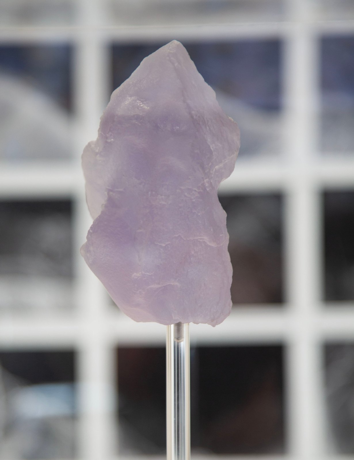 3D print made from the same scan, shown on an acrylic rod